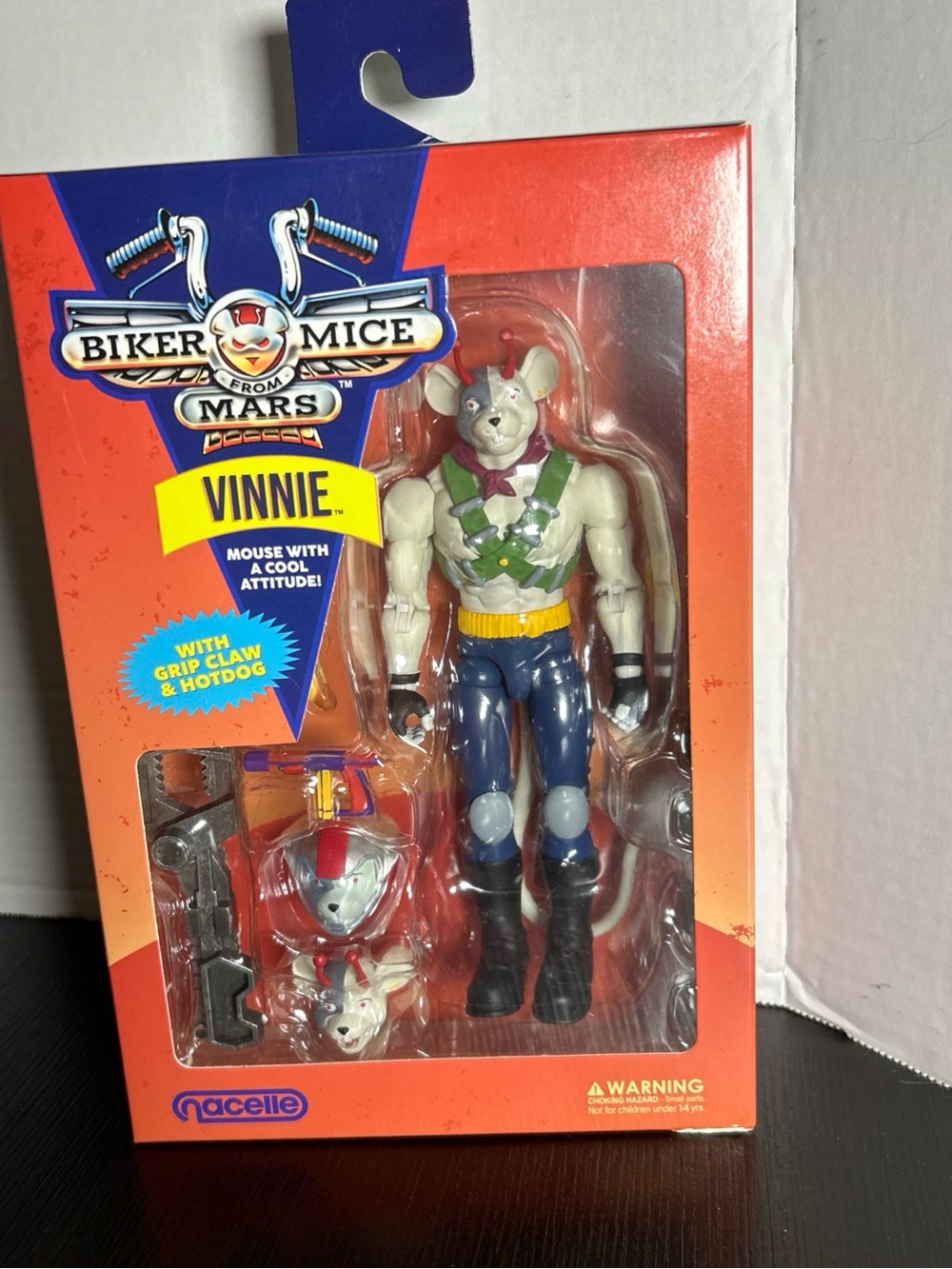 Biker Mice from Mars Vinnie Action Figure - White & Blue